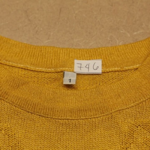 Cache Cache Textured Pullover Crew neck Sweater Sz 1 Mustard Jumper
Ribbed Hem - Picture 10 of 10